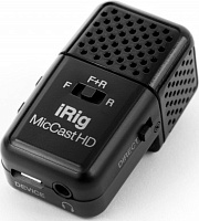 IK MULTIMEDIA iRig Mic Cast HD компактный цифровой микрофон для IOS и Android, 2 капсюля, подключение по Lightning, USB-C и Micro-USB
