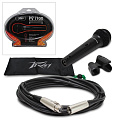Peavey PVi 100 XLR  динамический кардиоидный микрофон для речи и вокала, кабель XLR-XLR 6 метров в комплекте