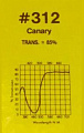 ROSCO Supergel #312 Canary Светофильтр пленочный высокотемпературный, цвет: канареечно-желтый, лист: 50х61см