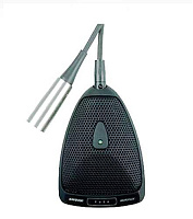 SHURE MX392BE/O плоский (поверхностный) конденсаторный всенаправленнный микрофон, черный, крепление провода сквозь стол