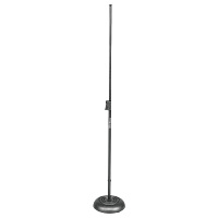 OnStage MS7201QRB  микрофонная стойка прямая, круглое основание, регулируемая высота, черная