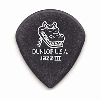 Dunlop 571P140 Gator Grip Jazz III 6Pack  медиаторы, толщина 1,4 мм, 6 шт.