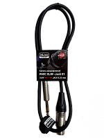 Xline Cables RMIC XLRF-JACK 01 Кабель микрофонный XLR "мама" - джек моно 6.3 мм, длина 1 м