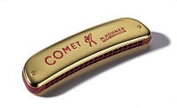 HOHNER Comet 2504/40 C (M2504017) - губн. гармоника октавн., С, 20/20 отв., 40 яз., корпус пластик