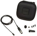 SHURE MX150B/C-XLR кардиоидный петличный микрофон черного цвета с преампом RK100PK, кабелем 1.8 м, XLR коннектором
