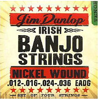 DUNLOP DJN1236 Banjo Nickel Irish Tenor Nickel 12-36 струны для банджо, никелированная сталь