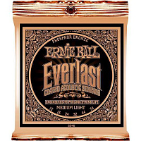 Ernie Ball 2546 струны для акустической гитары Everlast Phosphor Bronze Medium Light (12-16-24w-32-44-54)