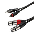 ROXTONE RACC170/1 Аудиокабель 2 RCA - 2 XLR "мама", длина 1 м