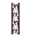 PLANET WAVES 15UKE00  ремень для укулеле, тканый, ширина 1,5", цвет коричневый с голубыми цветами
