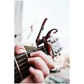 KYSER KG6RWA каподастр для акустической гитары, цвет темный палисандр