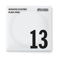 Dunlop DPS13 Acoustic/Electric Plain Steel  струна для акустической и электрогитары, сталь, 0.013