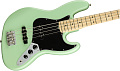 FENDER AMERICAN PERFORMER JAZZ BASS®, MN, SATIN SURF GREEN 4-струнная бас-гитара, цвет зеленый, в комплекте чехол
