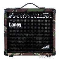 Laney LX35R CAMO Гитарный комбо 35 Вт, динамик 10", 2 канала с 3-полосным эквалайзером и дисторшном, пружинный ревербератор, CD вход, 368x403x228 мм, вес 10 кг