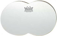 Remo KS-0006-PH(-GW) 4" наклейка на пластик бас-барабана FALAM® Double Slam Yellow, двойная