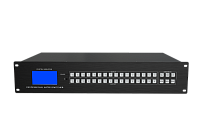 AVCLINK HM-1616 Матричный коммутатор HDMI. Входы: 16 x HDMI. Выходы: 16 x HDMI. Максимальное разрешение 4K @ 30 Гц, 1080P 3D @ 60 Гц. Управление: кнопки, RS-232, ИК, WEB