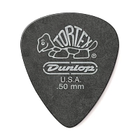 Dunlop 488P050 Tortex Pitch Black Standard 12Pack медиаторы, толщина 0,5 мм, 12 шт.