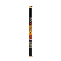 MEINL RS1BK-L  палка дождя 100 см, материал - бамбук, фон черный, цветной рисунок