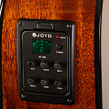 ROCKDALE Aurora D6 C E ALL-MAH Gloss электроакустическая гитара, дредноут с вырезом, корпус из махагони, цвет натуральный, глянцевое покрытие