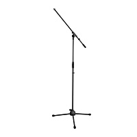 ECO MS007TP Black Микрофонная стойка-журавль, облегченная, цвет черный, высота 105-175 см, стрела 55-78 см, вес 1.44 кг