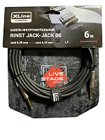 Xline Cables RINST JACK-JACK 06 Кабель инструментальный джек моно 6,3 мм - джек моно 6.3 мм, длина 6 м