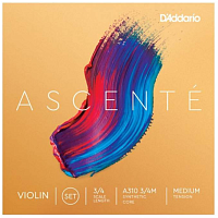 D'ADDARIO A310 3/4M Ascente струны скрипичные 3/4 medium