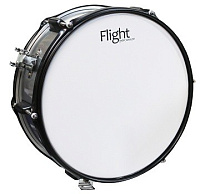 FLIGHT FMS-1455SR Маршевый барабан, в комплекте палочки и ремень для барабана, размер 14'x5,5', цвет серебряный, состав: пластик, металл, нейлон
