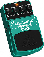 Behringer BLE400  Педаль limiter/enhancer для бас гитары. Сглаживание пиков и всплесков громкости при использовании slap техники и других стилей игры. 4 ручки для настроек: Level/Enhance/Ratio/Threshold.