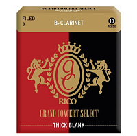 RICO RGT10BCL300 Grand Concert Select Thick Blank трости для кларнета Bb №3, 10 штук в упаковке