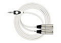 Kirlin LGY-370L 1M WH кабель Y-образный 1 м, 3,5 мм мини-джек стерео - 2 x XLR "папа"