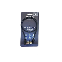 BlackSmith Flat Patch Cable 1.96ft FPC-60 патч-кабель, 60 см, угловой Jack - угловой Jack, цвет черный