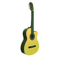 SAMICK CNG-2CE/N  классическая гитара 4/4 с подключением, корпус cutaway, ель, цвет натуральный