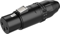 ROXTONE RX3FWP-BG Разъем XLR "мама" 3-контактный кабельный, пыле- и влагозащищенный, IP67 