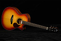 KEPMA F0-GA Top Gloss BS акустическая гитара, цвет вишневый санберст, в комплекте чехол