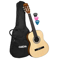 CASCHA Student Series HH 2351 классическая гитара 3/4, чехол в комплекте