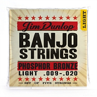 DUNLOP DJP0920 Banjo Phosphor Bronze Light  Phosphor Bronze 9-20 струны для банджо, фосфористая бронза