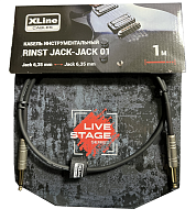 Xline Cables RINST JACK-JACK 01 Кабель инструментальный джек моно 6.3 мм - джек моно 6.3 мм, длина 1 м