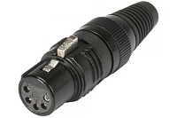 Sommer Cable HI-X5CF-M Разъем XLR 5-pin (розетка), посеребренные контактные гнезда, кабельный, прямой