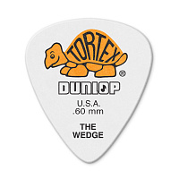 Dunlop 424P060 Tortex Wedge 12Pack  медиаторы, толщина 0,6 мм, 12 шт.