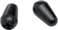 FENDER ORIG.STRAT BLACK SWITCH TIPS ручки переключателей звукоснимателей (2 шт.), цвет винтажный черный