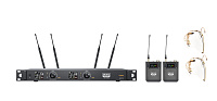 XLINE WS-1000B Радиосистема двухканальная c двумя поясными передатчиками и головными гарнитурами