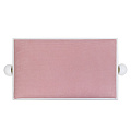 ROCKDALE RHAPSODY 131 SV WHITE PINK деревянная банкетка с регулировкой высоты, цвет белый, сиденье - розовый вельвет