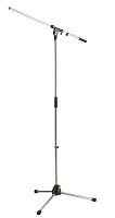K&M 21020-300-02 микрофонная стойка 'журавль', усиленная, металлические узлы, высота 900-1605 мм, длина журавля 840 мм