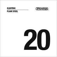 Dunlop DPS20 Acoustic/Electric Plain Steel  струна для акустической и электрогитары, сталь, 0.020