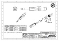 Amphenol TS3PJ  Разъем 1/4” (6.35 мм) стереоджек, штекер, кабельный зажим Jaws, колпачок из пластика
