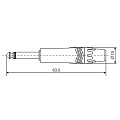 ROXTONE J2NN Разъем джек моно 6.3 мм