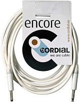 Cordial CXI 3 PP-SNOW инструментальный кабель моно-джек 6,3 мм/моно-джек 6,3 мм, разъемы Neutrik, 3,0 м, белый