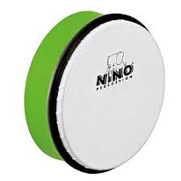 MEINL NINO4GG  бубен (ручной барабан) 6" с колотушкой зеленый, мембрана пластик