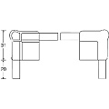 Adam Hall Q4506MG  Пластиковый стыковочный уголок для кейсов (цвет серый)