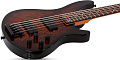 Schecter C-5 STANDARD TB Бас-гитара, 5 струн, цвет TOBACCO BURL