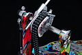 TAMA IRON COBRA HP900PWMPR Power Glide Twin Pedal, Psychedelic Rainbow двойная педаль в кейсе, расцветка "Психоделическая радуга"